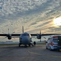 Самолет на ВВС превози медицински екипи за органна трансплантация