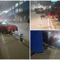 Кола се вряза в автобусна спирка на бул. "Ломско шосе" в София