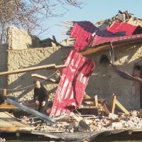 Бурният вятър отнесе покрив на храм в Благоевградско (ВИДЕО)