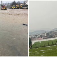 Реката в Кирковско преля - наводнена е автогарата, има свлачища и отцепени пътища 