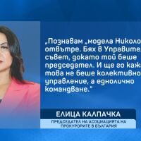 Елица Калпачка за Владимир Николов: Управлението му беше еднолично командване