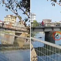 Мъж хвърли детето си през мост по време на спор със съпругата си. Не е ясно дали полицията разследва