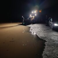 Кметът на Батановци: Пропукала се е дига след вливането на река Конска в река Струма