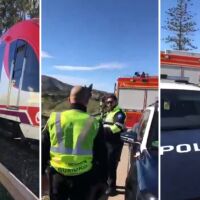 Влак се вряза в строителен кран в Югоизточна Испания, има ранени (ВИДЕО+СНИМКИ)