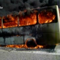 Автобус се е запалил на главния път между Стара Загора и Казанлък