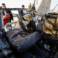 Израелски въздушен удар уби деветима полицаи в централна Газа (СНИМКИ)