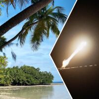 Великобритания отвръща на атаките на Иран, след като бяха изстреляни балистични ракети срещу британски остров 