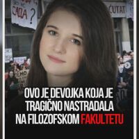 Смъртта на студентка в Белград: "Запалени пиротехнически средства" и "скачане през прозореца"