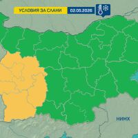2 май: Жълт код за слани и минусови температури в 6 области у нас