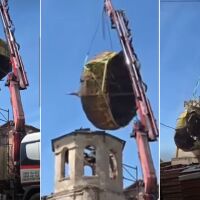 Кран изпусна купола на църквата „Св. Николай Мирликийски“ в село Голема Раковица, строена преди 169 години