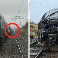 Влак дерайлира във Великобритания, десетки пътници са евакуирани (ВИДЕО)