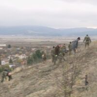 Горски и военни от ВВС възстановяват изпепелена гора