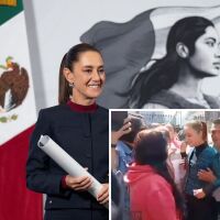 Мъж започна да опипва и целува президента на Мексико Клаудия Шейнбаум