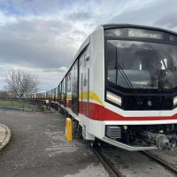 Първият от осемте нови влака за метрото вече е в София (ГАЛЕРИЯ)