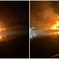 Тир се запали в движение на пътя Ямбол - Елхово