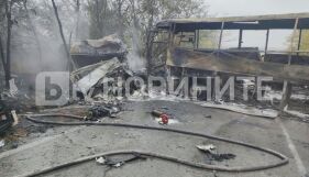 Международен автобус с 38 пътници се запали след катастрофа на пътя Русе – София, загинаха двама шофьори на тирове