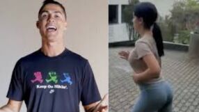 Джорджина като патица, а Роналдо - газела (ВИДЕО)