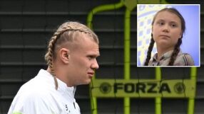 Холанд с плитки като Грета Тунберг 