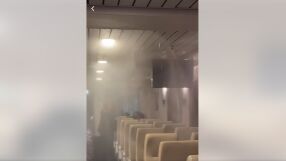 Хаос на ферибот в Гърция заради запалена цигара (ВИДЕО)