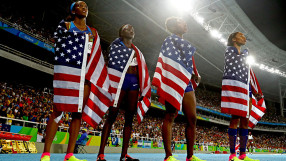 Американките с олимпийско злато на 4 по 100 м 