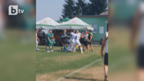 Меле и счупен нос на приятелския мач между 