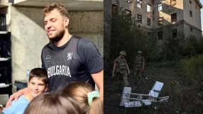 Внимание! Руски дронове удариха в опасна близост до баскетболните национали (ВИДЕО)