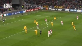 Аякс категорично с 4:0 преднина пред Апоел (ВИДЕО)