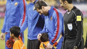 Малкият Муртаза стопли сърцето на Меси (ГАЛЕРИЯ и ВИДЕО)