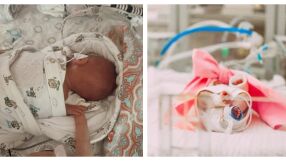 Бебето чудо! Родено 410 г, след 355 дни в болница е у дома за първата си Коледа