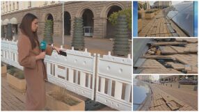 Оградиха Ларгото заради счупени и разместени плочки