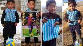 5-годишно афганистанче, фен на Меси, трогна света (ВИДЕО)