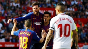 С 50-ия си хеттрик Меси сам обърна 