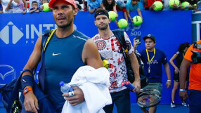 Гришо и Надал зарадваха феновете си с обща тренировка в Акапулко (ВИДЕО)