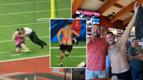 Мъжът по розов бански спечели над 250 хил. евро от нахлуването си на 