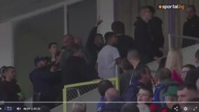 Зелени хулигани: Ултраси на Лудогорец се биха на трибуните (ВИДЕО)