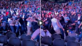 Меле край клетката: Нокаутираха зрител на UFC Fight Night