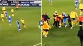 С българска връзка: Шокиращи сцени на мач в Кипър (ВИДЕО)