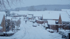 Значителни снеговалежи парализираха части то Дания 