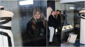 Как Мелания Тръмп дари „50 години мъдрост“, затворени в една рокля? (СНИМКИ)