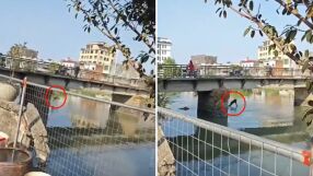 Мъж хвърли детето си през мост по време на спор със съпругата си. Не е ясно дали полицията разследва