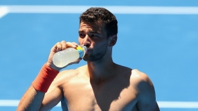 Григор Димитров загрява за Australian Open (СНИМКИ)