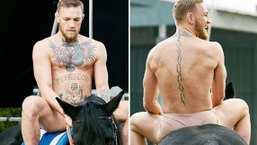 Конър МакГрегър е гол и на кон (ВИДЕО)