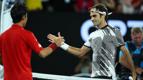 Федерер на четвъртфинал след напрегната петсетова битка с Нишикори