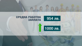 Прогноза: Средната заплата у нас ще e над 1000 лв. през 2017 г.