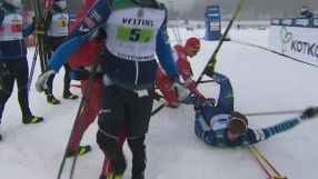 Посягане, блъскане и дисквалификация за Русия на Световната купа по ски бягане