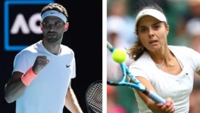 Григор Димитров и Виктория Томова на корта в Мелбърн в ранното утро на вторник 