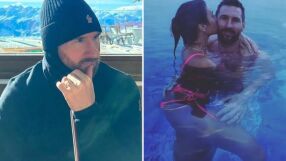 Меси заведе жена си в Алпите 