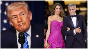 Джордж Клуни отвърна на подигравките на Доналд Тръмп за френското гражданство (СНИМКИ)