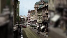 Как заличената улица „Търговска“ на жълтите павета оживява отново в 3D