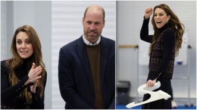 Кейт и Уилям „разчупват леда“: кралската двойка пробва кърлинг в Шотландия (СНИМКИ)